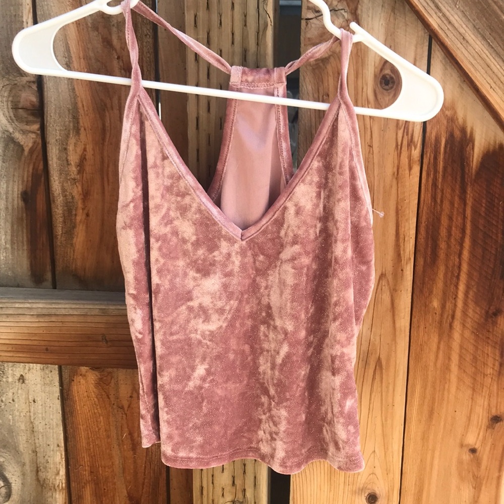 Glittery Pink Crop Top
